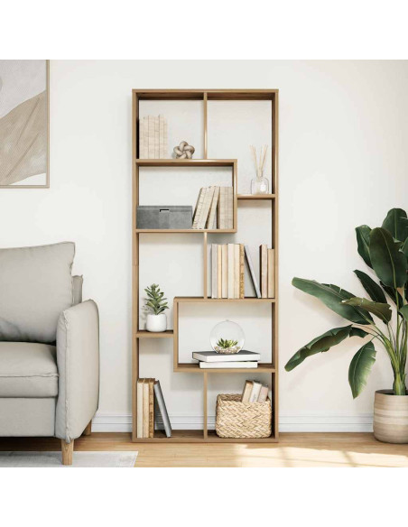 Libreria Divisorio Rovere Artigianale 67x25x161,5 cm Truciolato
