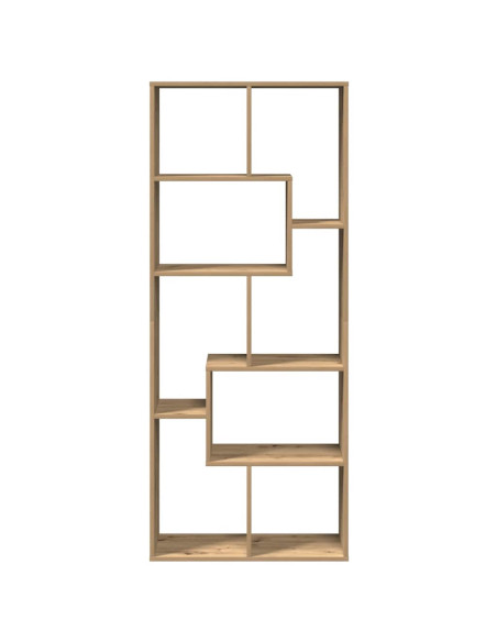 Libreria Divisorio Rovere Artigianale 67x25x161,5 cm Truciolato