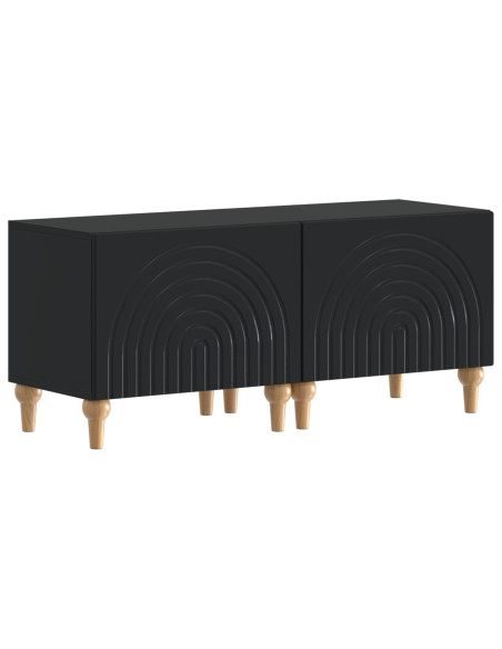 Mobile TV LED a 3 pezzi Nero Legno ingegnerizzato