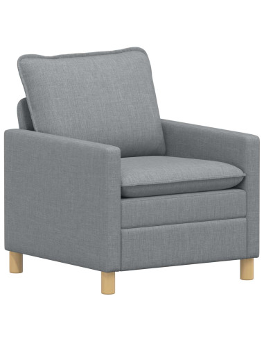 Set di divani 2 pz Grigio Chiaro Tessuto