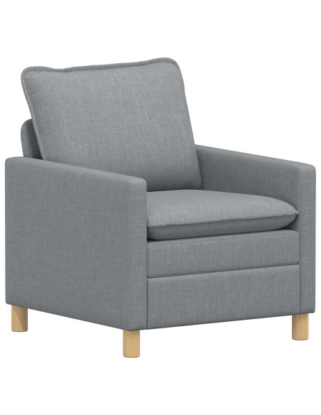 Set di divani 2 pz Grigio Chiaro Tessuto
