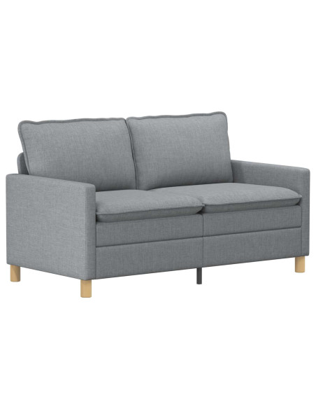 Set di divani 2 pz Grigio Chiaro Tessuto