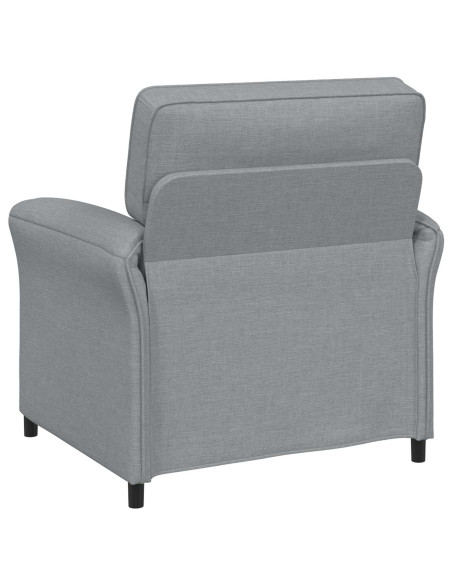 Set di divani 2 pz Grigio Chiaro Tessuto