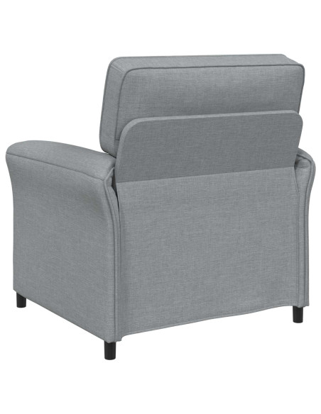 Set di divani 2 pz Grigio Chiaro Tessuto