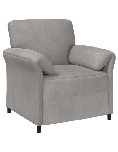 Set di divani 2 pz Grigio Chiaro Velluto