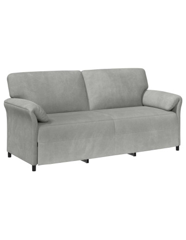 Set di divani 2 pz Grigio Chiaro Velluto