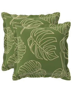 Federa 2 pz HOUTEN Design a foglia 35 x 35 cm Poliestere