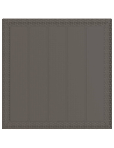 Set da Pranzo per Giardino 5 pz Grigio chiaro e Antracite PP