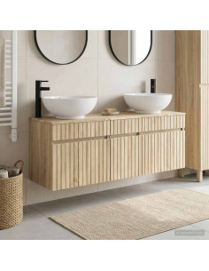 Set di Armadi da Bagno 3 pz Rovere Sonoma 49 x 44,5 x 66,5 cm