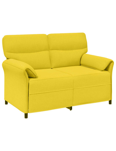 Set di divani 2 pz Giallo Chiaro Tessuto