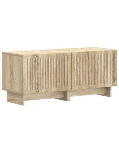 Mobile TV LED a 5 pezzi Rovere Sonoma Legno ingegnerizzato