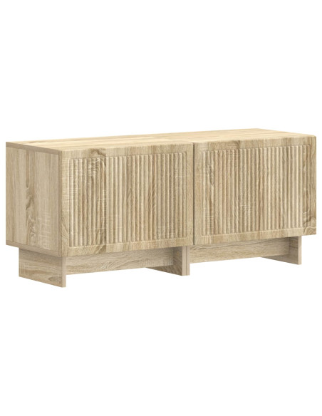 Mobile TV LED a 5 pezzi Rovere Sonoma Legno ingegnerizzato