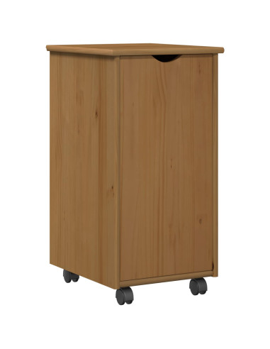 Set di Scrivania e Armadietto 2 pz Marrone Miele