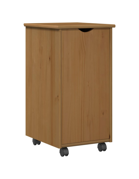 Set di Scrivania e Armadietto 2 pz Marrone Miele