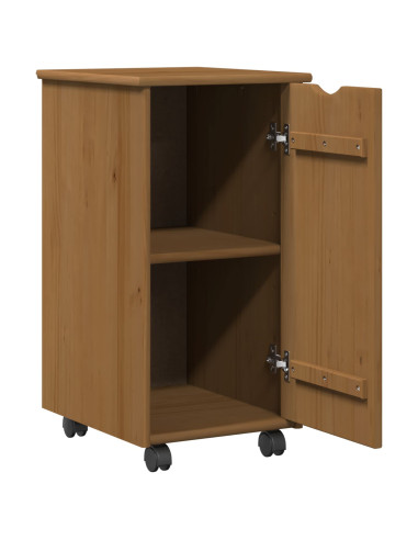 Set di Scrivania e Armadietto 2 pz Marrone Miele