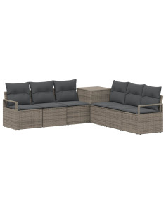 Set di divani 7 pz Grigio e Grigio Scuro 2