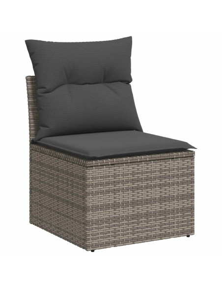 Set di divani 7 pz Grigio e Grigio Scuro