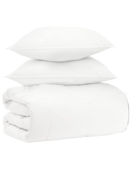 Set di Piumoni 3 pz Bianco Bambù