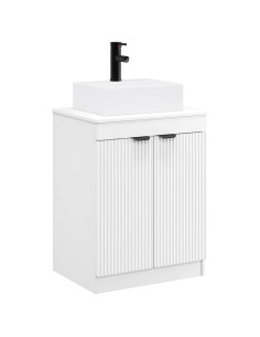 Set di mobili per il bagno Bianco Legno ingegnerizzato 2