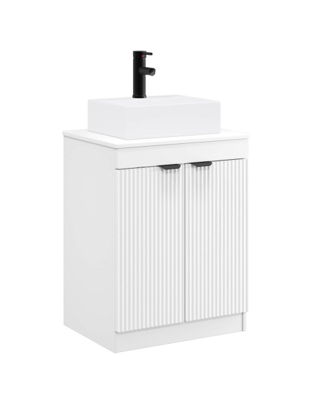 Set di mobili per il bagno Bianco Legno ingegnerizzato