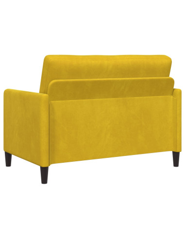 Set di Divani con Storage 2 pz Giallo Poliestere