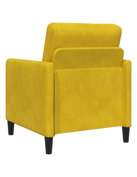 Set di Divani con Storage 2 pz Giallo Poliestere