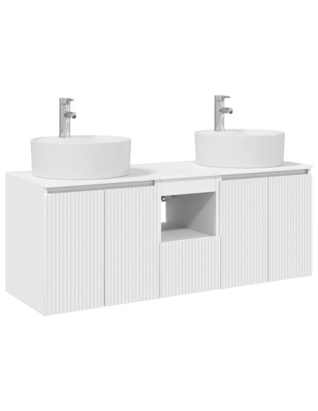 Set di Armadi da Bagno 3 pz Bianco 49,5 x 44,5 x 65 cm