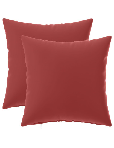 Federa 2 pcs HEERLEN Rosso Vino 30 x 30 cm Poliestere