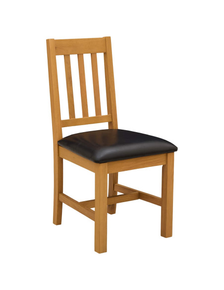 Set da pranzo 5 pz Nero Legno di Quercia Massello