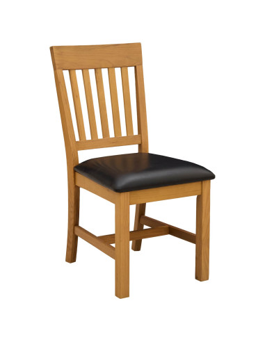 Set da pranzo 5 pz Nero Legno di Quercia Massello