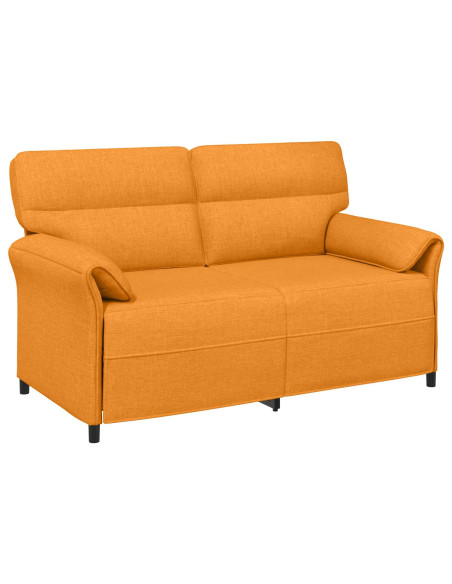 Set di divani 2 pz Giallo Scuro Tessuto