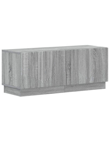 Mobile TV LED a 5 pezzi Sonoma grigio Legno ingegnerizzato