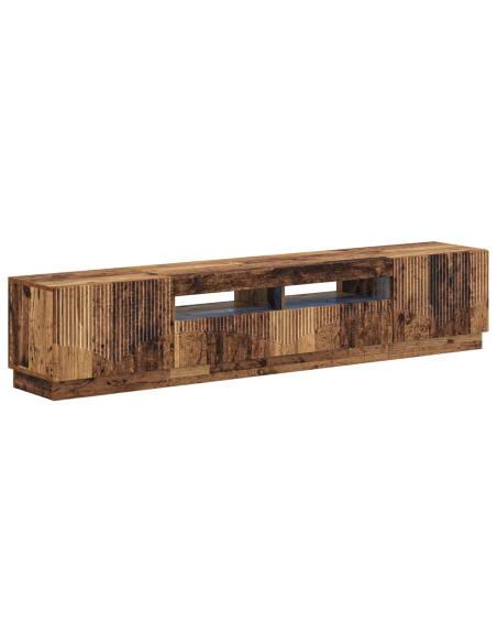 Mobile TV LED a 5 pezzi Legno antico Legno ingegnerizzato
