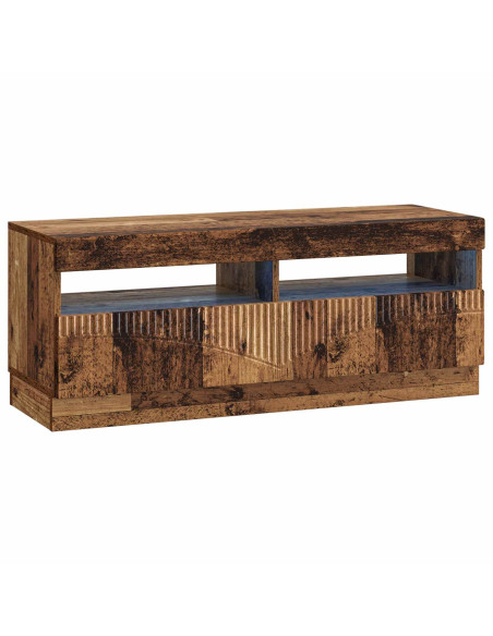 Mobile TV LED a 5 pezzi Legno antico Legno ingegnerizzato