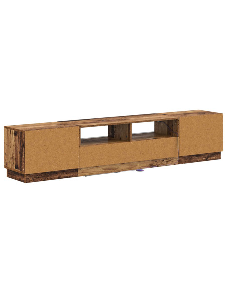 Mobile TV LED a 5 pezzi Legno antico Legno ingegnerizzato