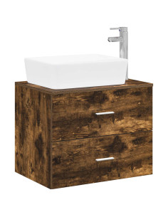 Set di mobili per il bagno Rovere Fumo Legno ingegnerizzato 2
