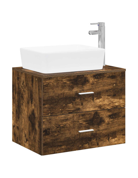 Set di mobili per il bagno Rovere Fumo Legno ingegnerizzato