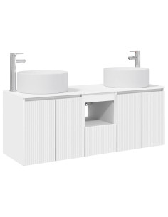 Set di Armadi da Bagno 3 pz Bianco 49,5 x 44,5 x 65,5 cm 2
