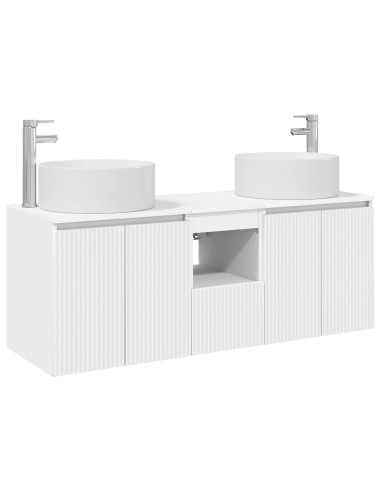 Set di Armadi da Bagno 3 pz Bianco 49,5 x 44,5 x 65,5 cm