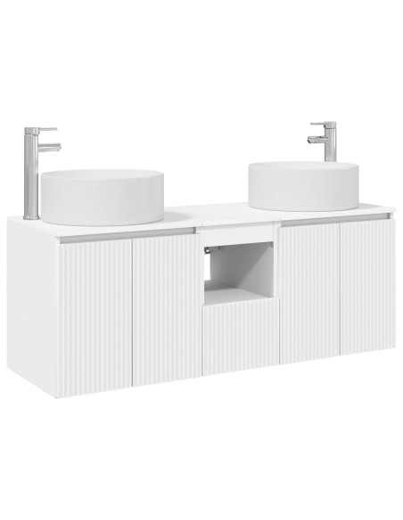 Set di Armadi da Bagno 3 pz Bianco 49,5 x 44,5 x 65,5 cm