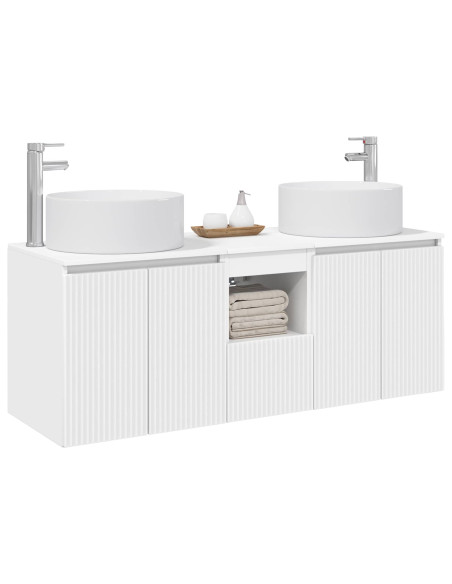 Set di Armadi da Bagno 3 pz Bianco 49,5 x 44,5 x 65,5 cm