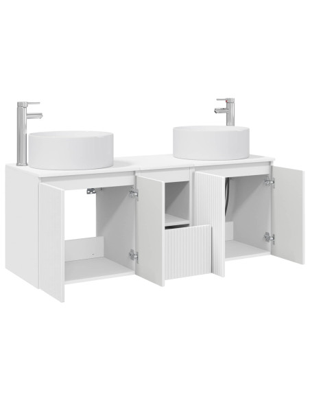 Set di Armadi da Bagno 3 pz Bianco 49,5 x 44,5 x 65,5 cm