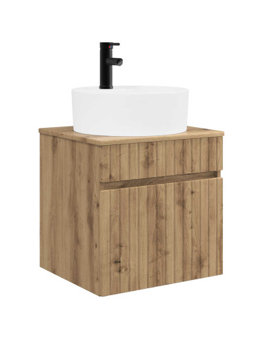 Set di Armadi da Bagno 3 pz Rovere Artigianale
