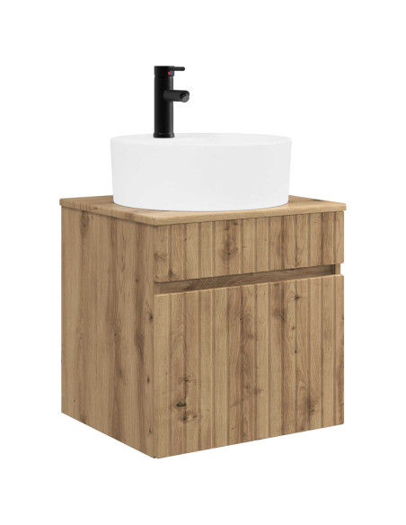 Set di Armadi da Bagno 3 pz Rovere Artigianale