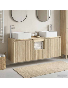 Set di Armadi da Bagno 3 pz Rovere Sonoma 53 x 35 x 63 cm