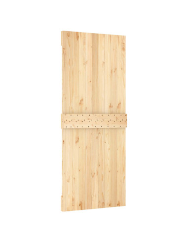 Porta scorrevole Naturale e Bianco 85 x 210 cm