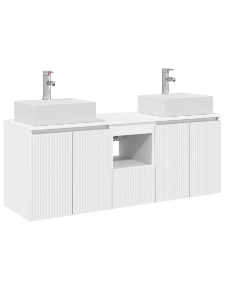 Set di Armadi da Bagno 3 pz Bianco 49,5 x 41 x 62,5 cm