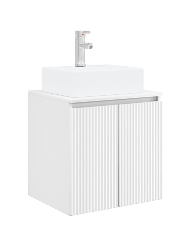 Set di Armadi da Bagno 3 pz Bianco 49,5 x 41 x 62,5 cm