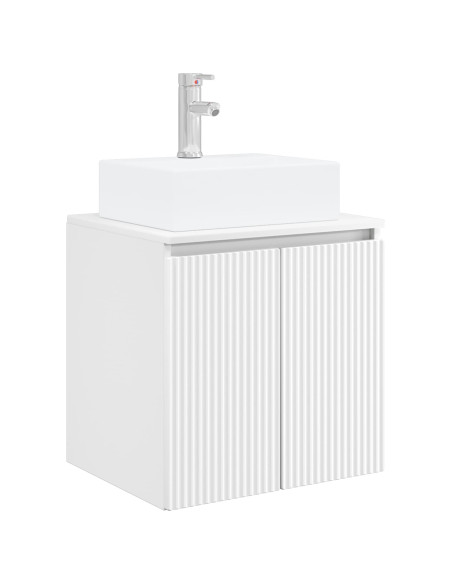Set di Armadi da Bagno 3 pz Bianco 49,5 x 41 x 62,5 cm