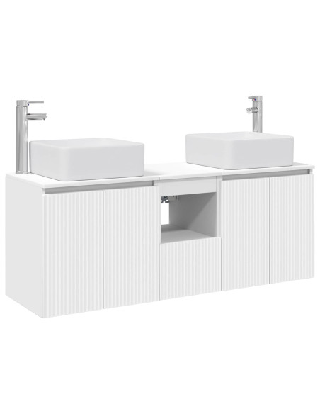 Set di Armadi da Bagno 3 pz Bianco 53 x 35 x 63 cm